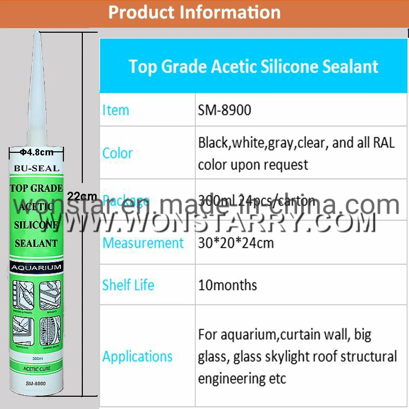 Structural Actoxy High Performance Aquarium Silicone Sealant