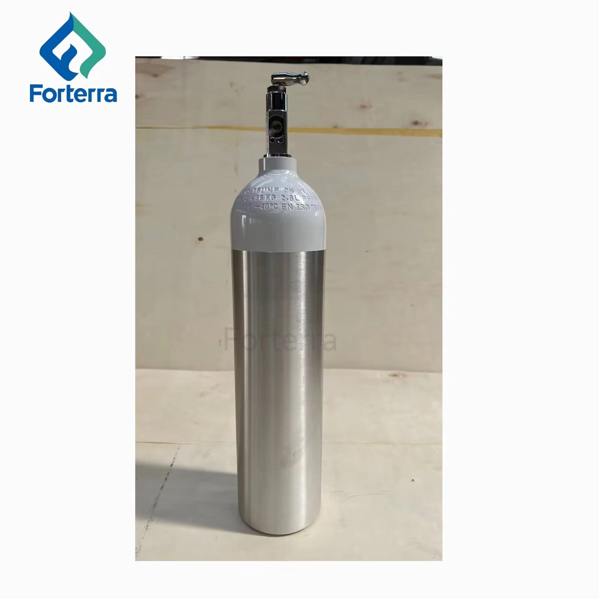 Portable DOT3al Un ISO7866 Medical Oxygen Tank High Pressure Empty Aluminum Gas Cylinder