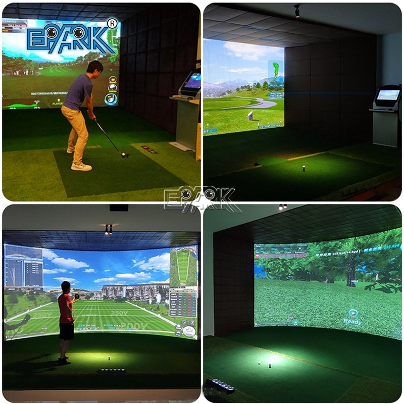 Jogo de Golfe Golf by Projection Interactive com o Golf Simulator Ecrã