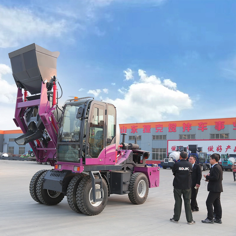 Fabricante chino EPA Euro 5 1,5 M3 - 5 M3 Mezclador de hormigón de carga automática Mini Mobile hidráulico camión Mezclador de hormigón Máquina de Autocarga Mezclador de concreto Precio