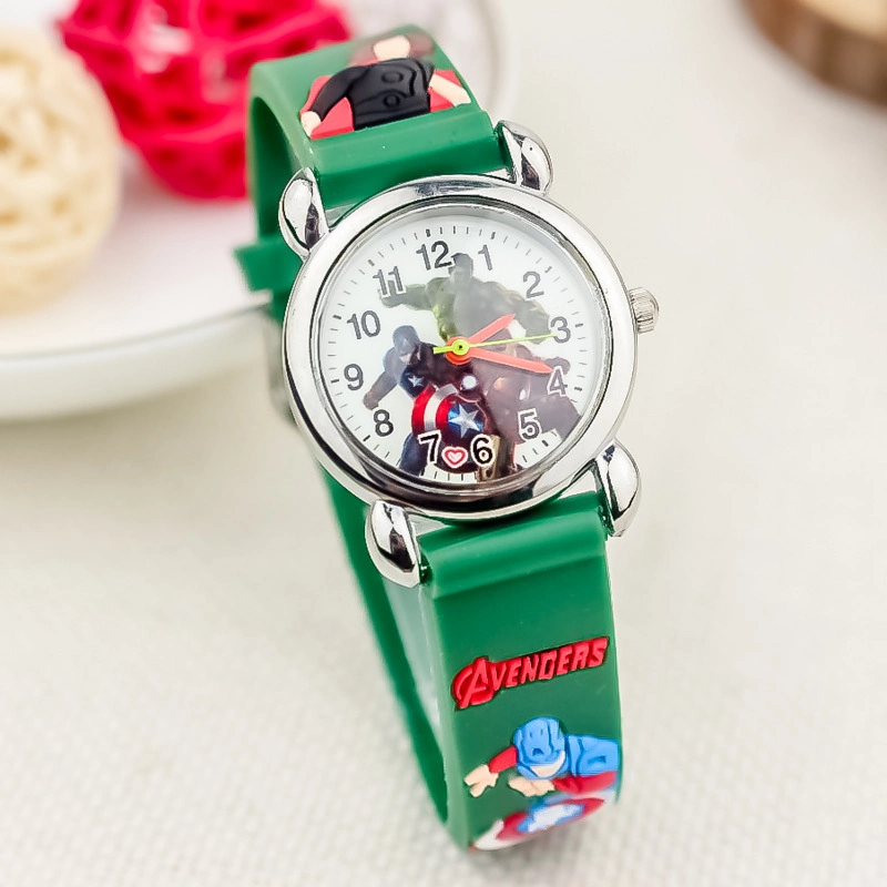 Bonne qualité Vente à chaud mignon 3D Cartoon Kids Watch