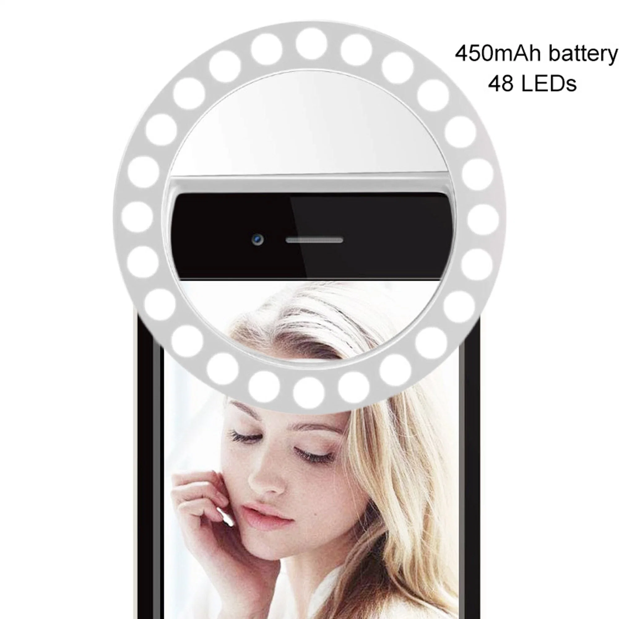 Laptop Camera Photography Video on Rechargeable Selfie Light Ring Lights LED Circle Light Cell Phone