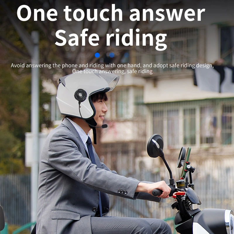 Motorcycle Bone Conduction Headset Bt Helmet Headphone Waterproof Moto Wireless Handsfree Music Player Speaker