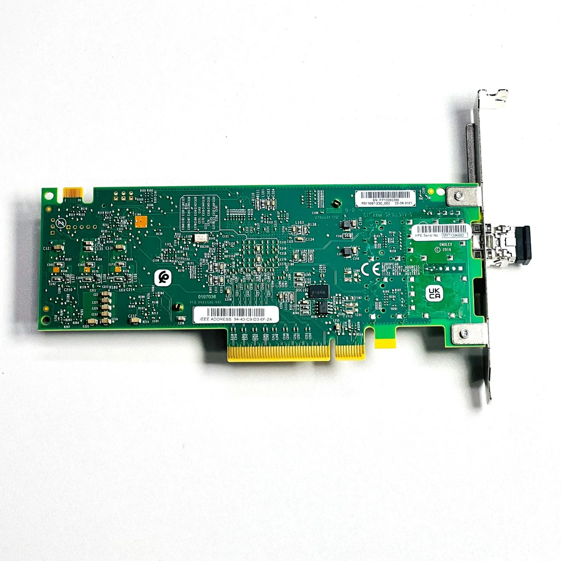 Nouvelle carte réseau StoreFabric Q0l13A Sn1200e 16gbps PCIe double port Carte HBA Fibre Channel HPE