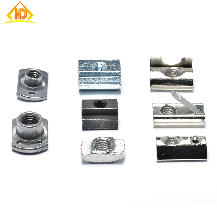 20 30 40 45 M6 M8 Stainless Steel Aluminum Profile Photovoltaic Panel Furniture Tee T Slot Nut