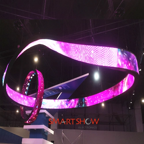 Flexible LED Display P2.5 Ribbon LED Display Bendable P2 LED Module Double-Sided Display LED Ring P1.86 LED Video Wall Indoor P3 LED Sign LED Digital Billboard