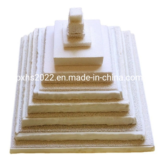 Chinese Foam Ceramic Manufacturers Using for Aluminum Filtration 305*305*50mm 30ppi 40ppi