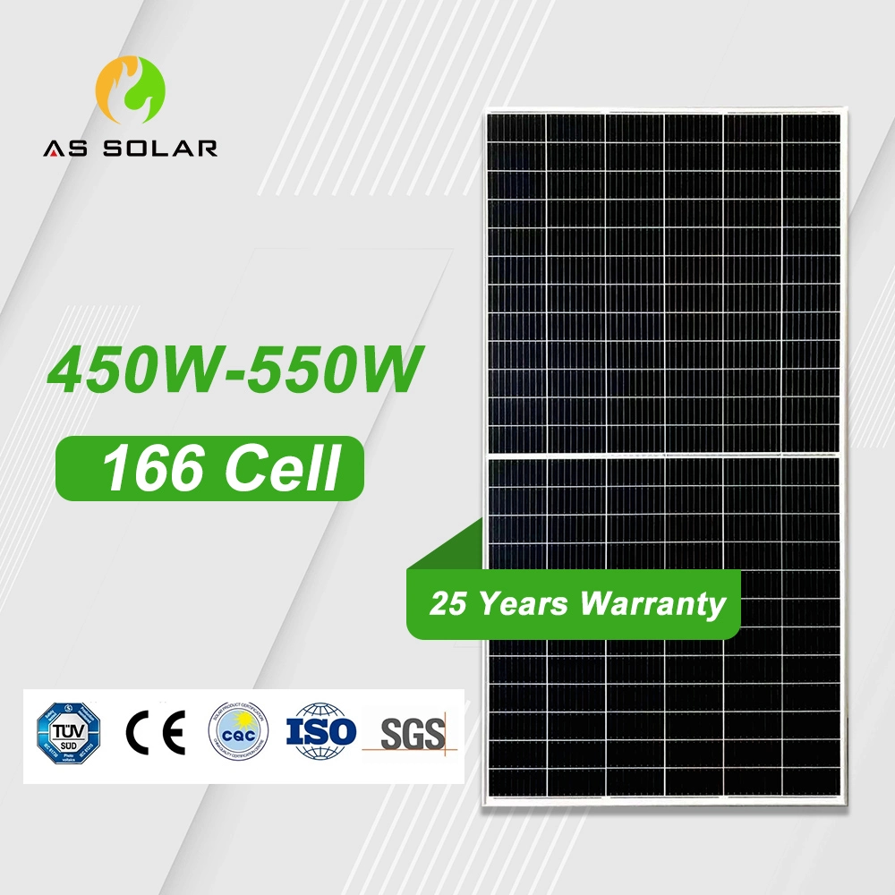 Celda 144 barato Solar panel 10bb Mono cortar un panel solar 550W Sistema Inicio