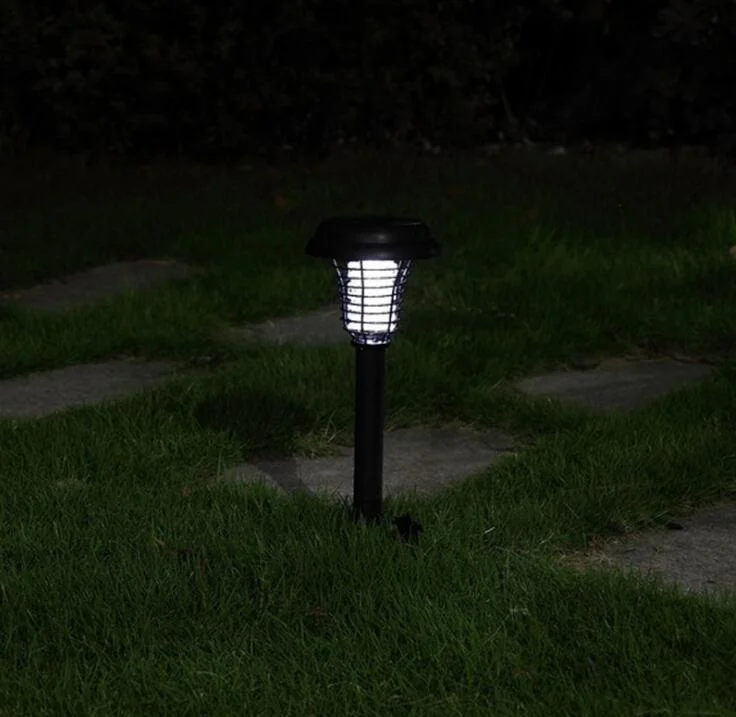 O assassino de mosquito Solar Power LED Piscina Jardim relvado do pátio Passarela Acender todos em uma luz solar