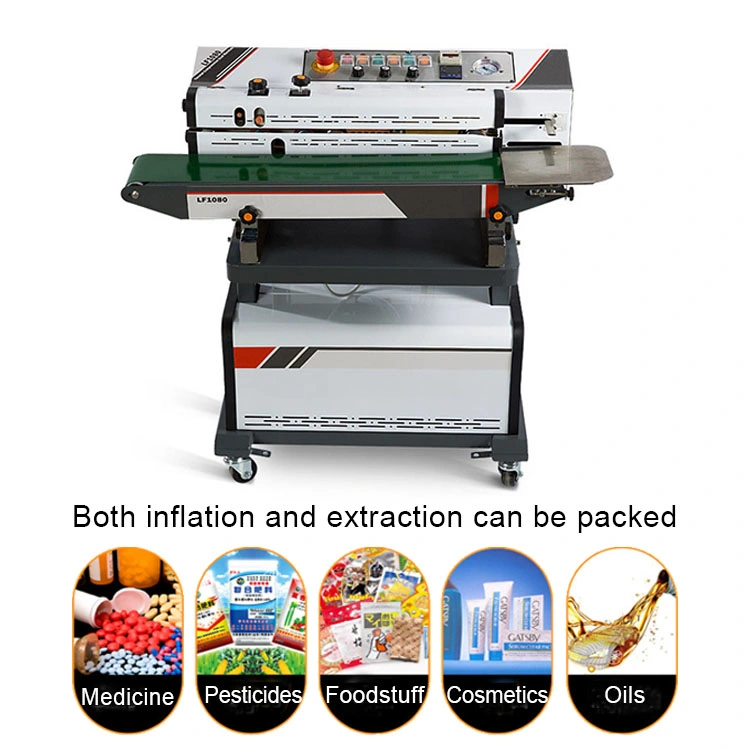 Continuous Vacuum Inflatable Suction Packaging Sealing Machine