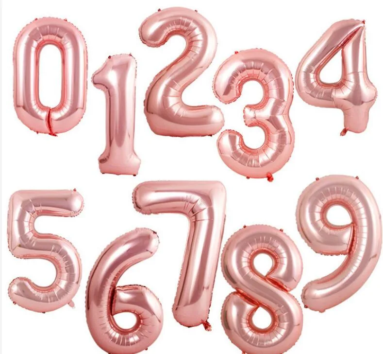 Inflatable Foil Letter and Number Shape Balloons for Birthday Party