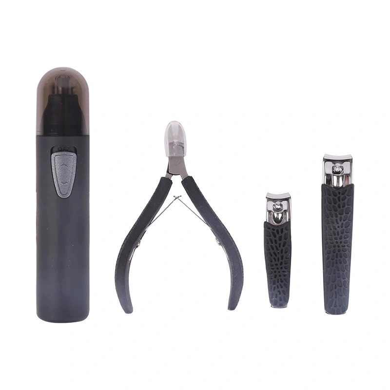 4 قطع رأس كهربائي Eyebrow آلة حلاقة من دون تصدأ طقم قاطع السنادات الفولاذية Nail Clippers طقم العناية بالسنادات