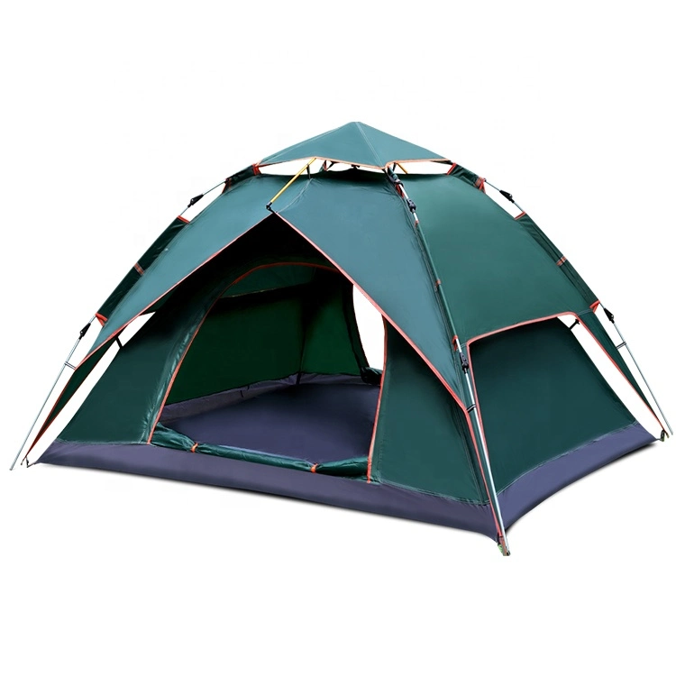 Wholesale/Supplier Double Layer Automatic Hydraulic Tent 4 Person Family Waterproof Outdoor Camping Tent for Sale Beach Outdoor
