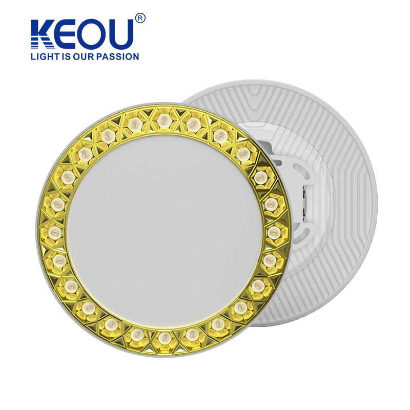 Keou 36W copos reflexivo galvanoplastia LED de cor da luz de teto a decoração da casa da retaguarda