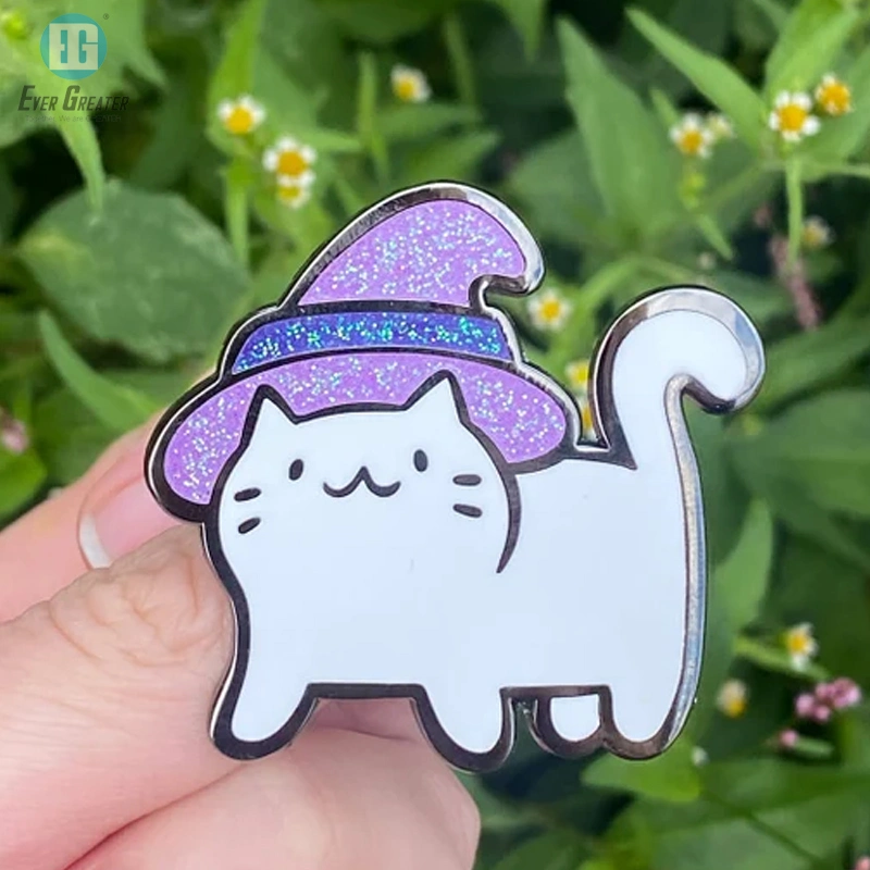 Popular Glitter Enamel Pins Cute