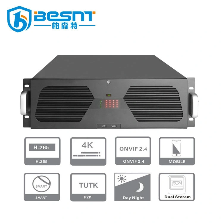 High quality/High cost performance  16 HDD Security 3u 128chs 4K Network Security NVR