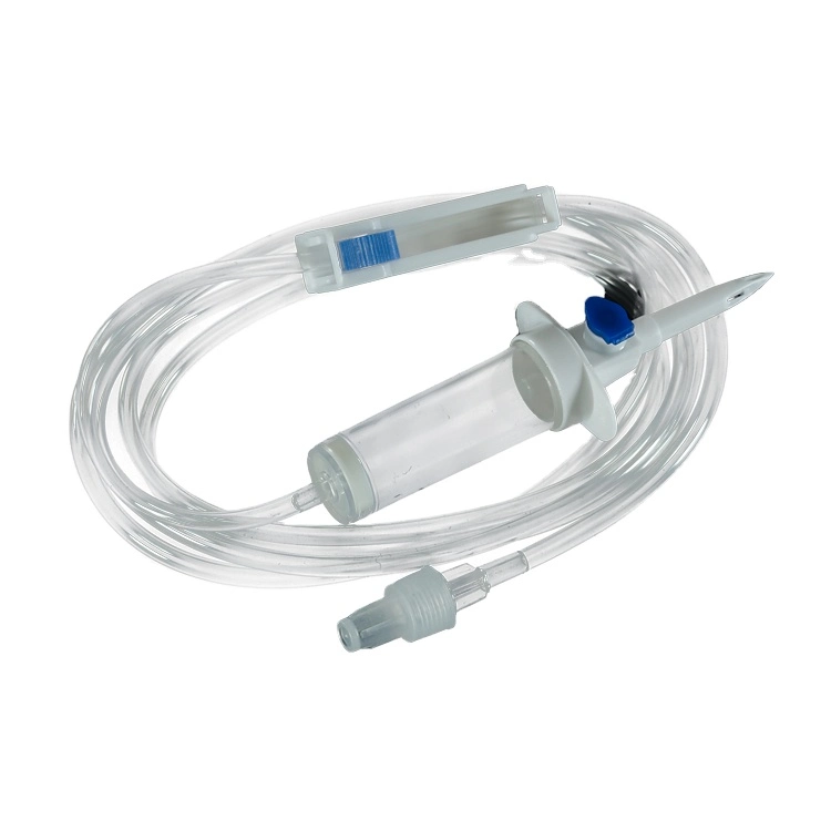 Great Products Colorless Medical Infusion Set with Roller Clamp