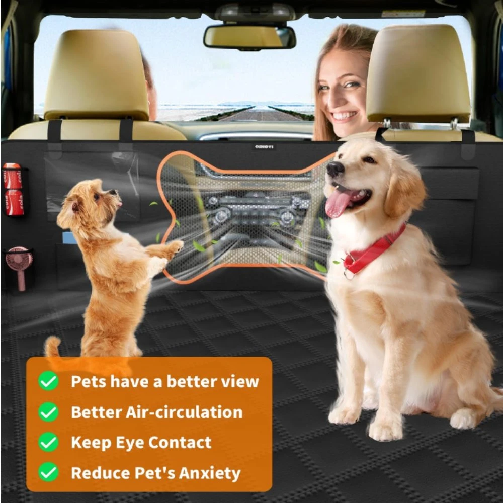 Mejor funda para asiento de perro resistente y raspadada con cremallera Diseño