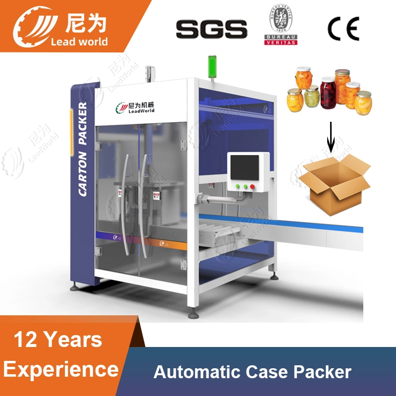 Full Automatic Drop Down Case Packer for Round Pet Bottle