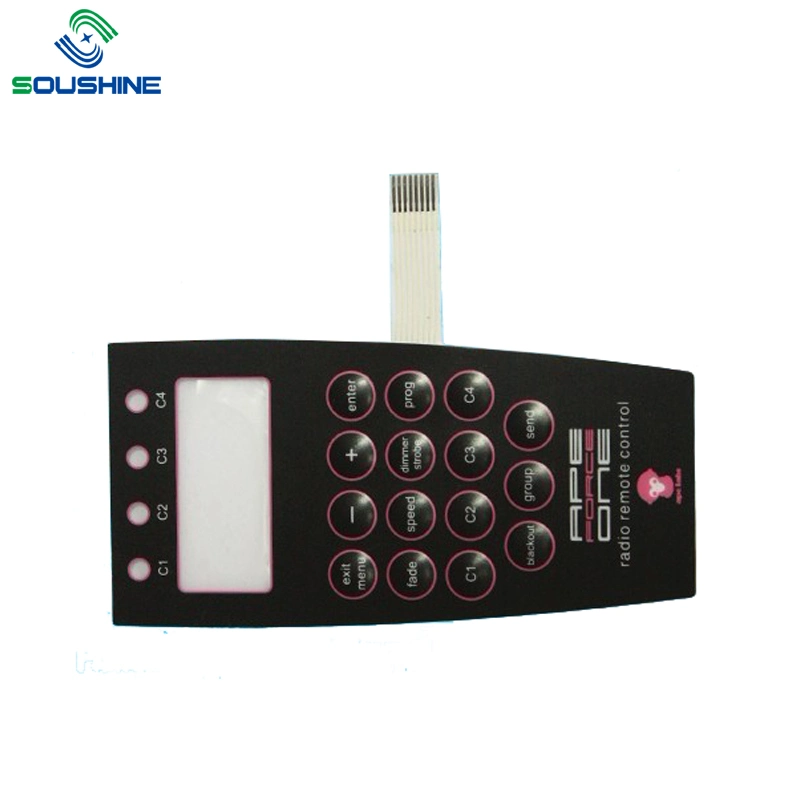 Flexible Remote Controller Push Button Touch Membrane Panels for Security System