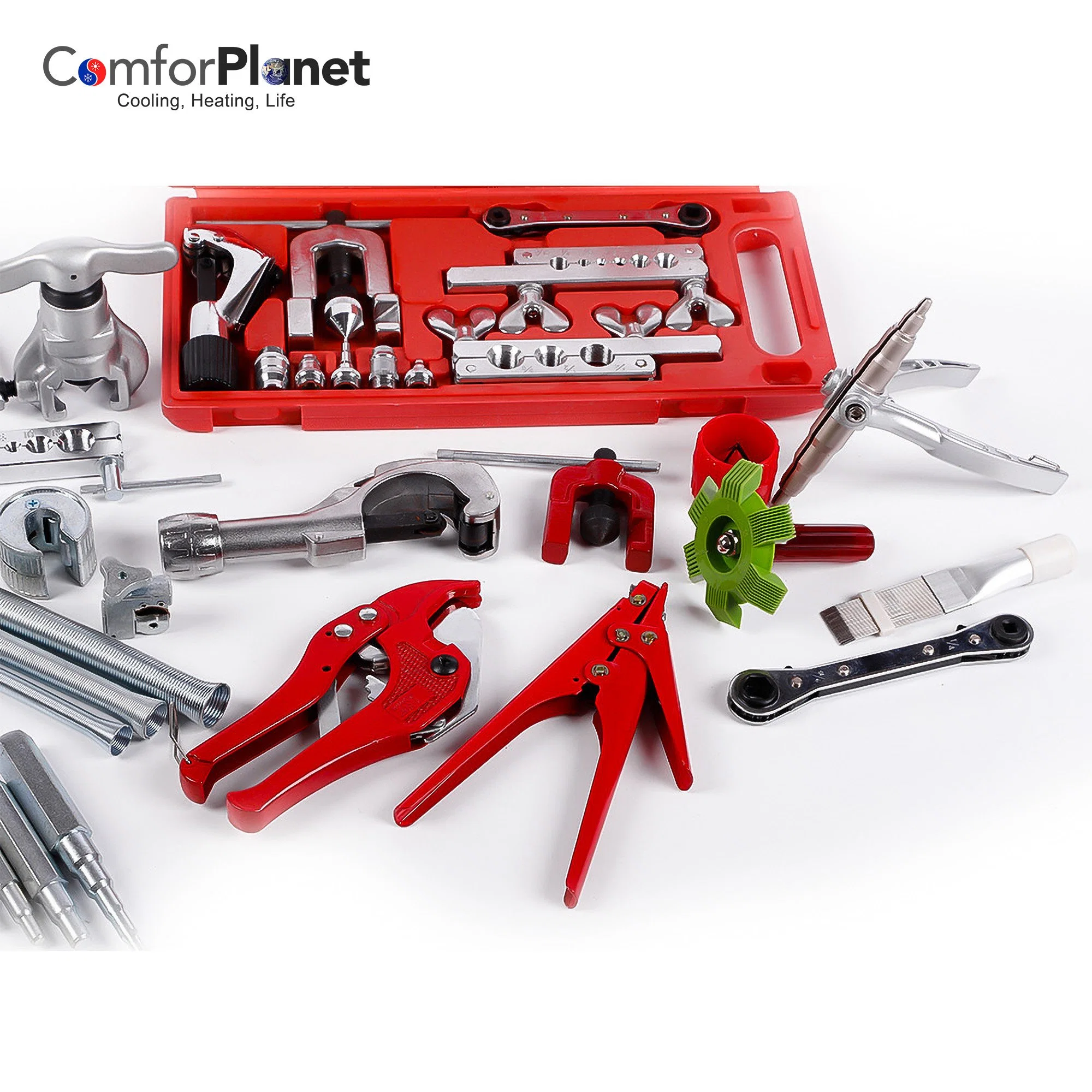 Refrigeration Hand Tool Set Copper Pipe Tube Flaring Kit Flaring Tool Set for Air Conditioning
