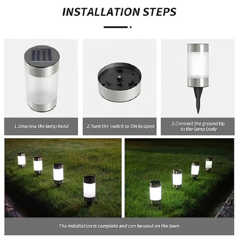 Mini Solar Garden Light LED Landscape Lights Lawn Pathway Lighting Outdoor Lamp