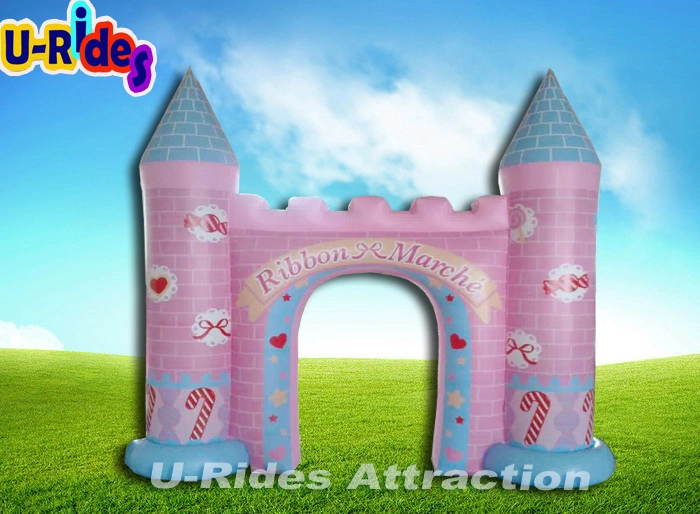 inflatable castle pink arch for event