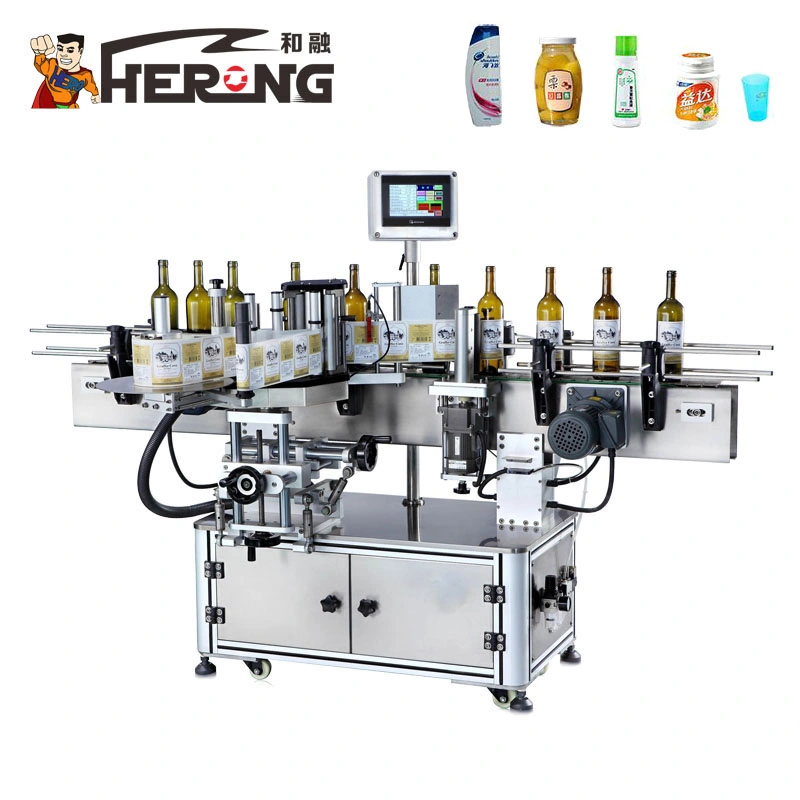 Hero Brand Gum Pet Automatic Round Heat Shrink Sleeve Machinebottle Beer Flat Glass Bottle Labeling Machine