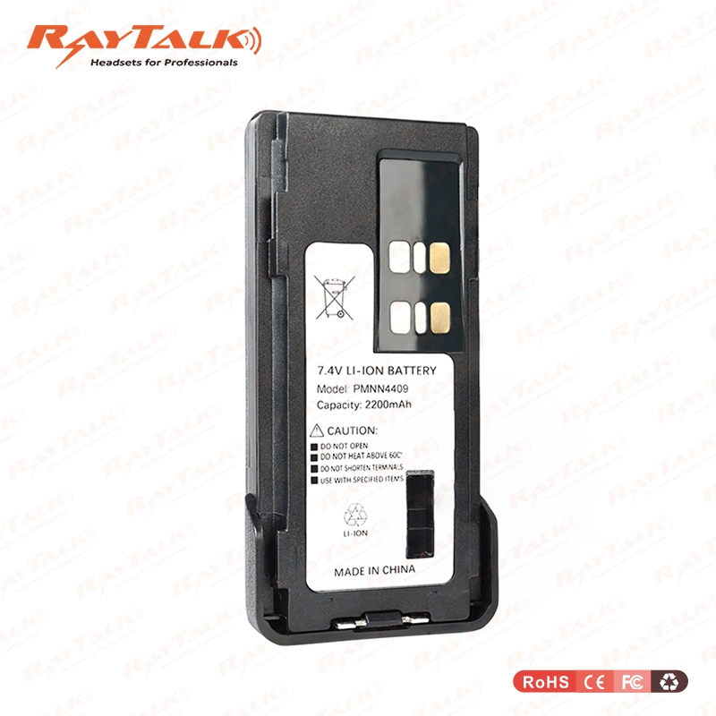 Batería de radio de dos vías Raytalk Pmnn4409 2500mAh Li-ion para Gp328dxpr3300xpr3500xpr7500 Dp4601/4801