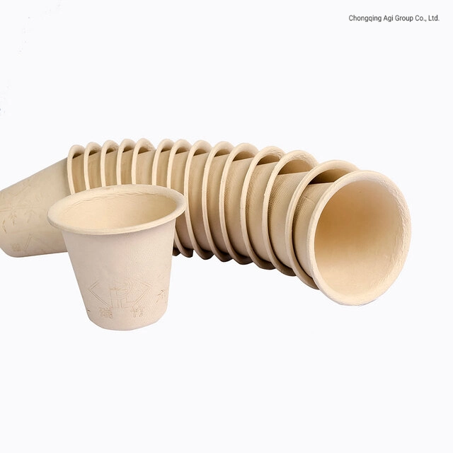 100% Bamboo Pulp Customized Eco Disposable Bamboo Fiber Cup