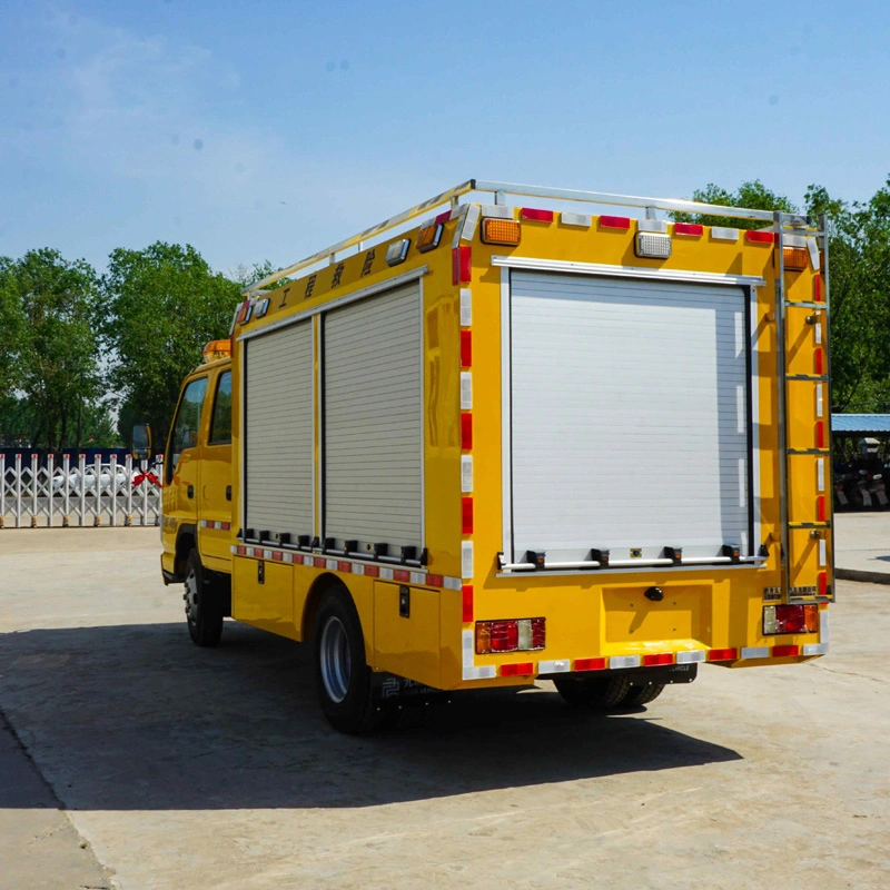 I-Suzu renovada 4X4 100p reparar el vehículo para la camioneta de rescate de emergencia contra incendios de aluminio móviles estación de trabajo de los refugios de taller