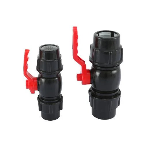 Water Supply Through Valve PP Compression Pipe Fitting Irrigation ISO CE