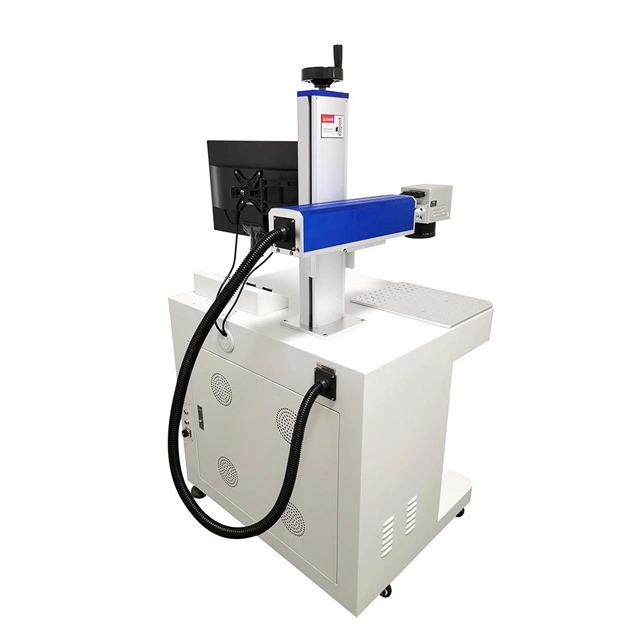 30W Fiber Laser Marking Machine Laser Marker with Conveyor Belt/Laser Engraver