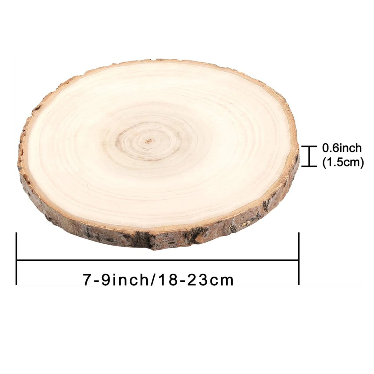 Large Size Natural Wooden Round Card Slices Wedding Decorations DIY Craft