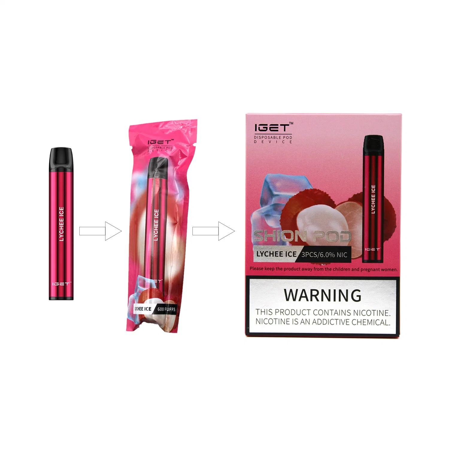 Shenzhen E Cigarette Liquid Reasonable Price Iget Shion Original Equipment Manufacturer Disposable/Chargeable Vape Pen