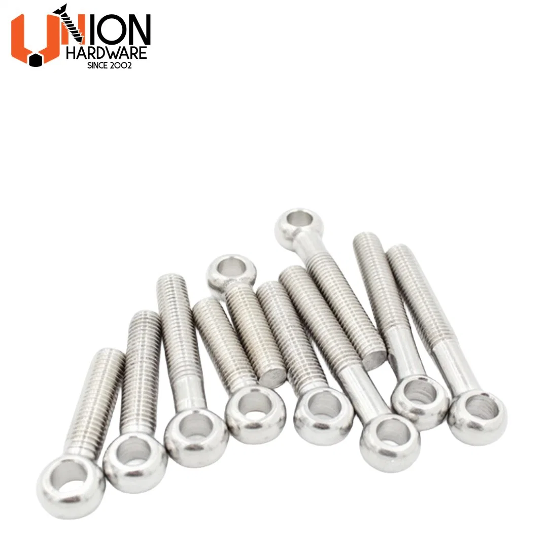 Factory Direct Supply Stainless Steel SUS 304 SUS316 Lag M6 M8 N10 Eye Bolts with Collared Head