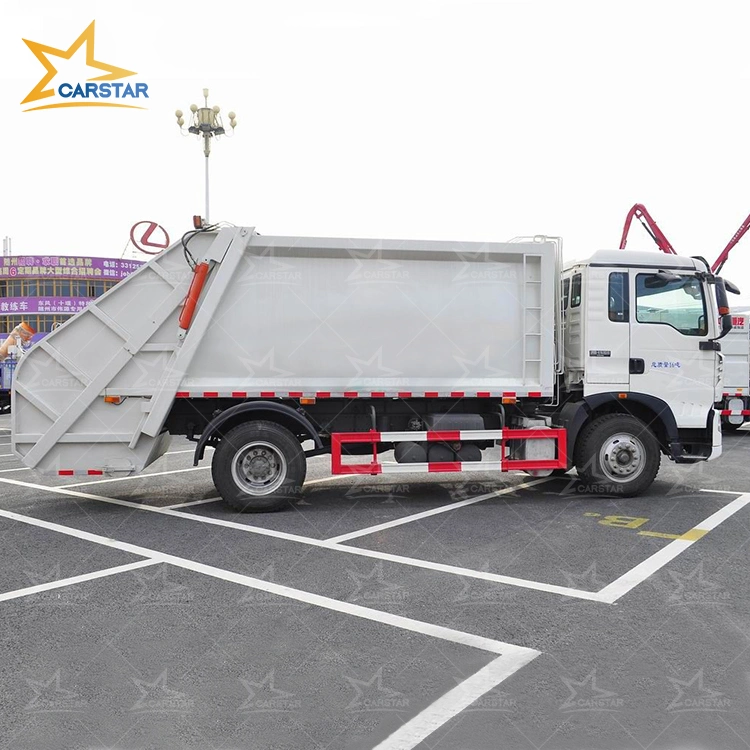 China Manufacturers Heavy Duty HOWO Hydraulic Truck 12/14/16 Cbm Used Garbage Trucks