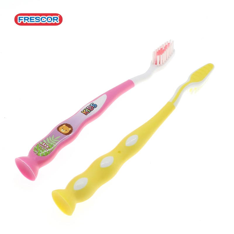 Travel/Household/Hotel Use Kids Children Tooth Brush Oral Care Soft Bristles Toothbrush with Suction Cup/Bottom