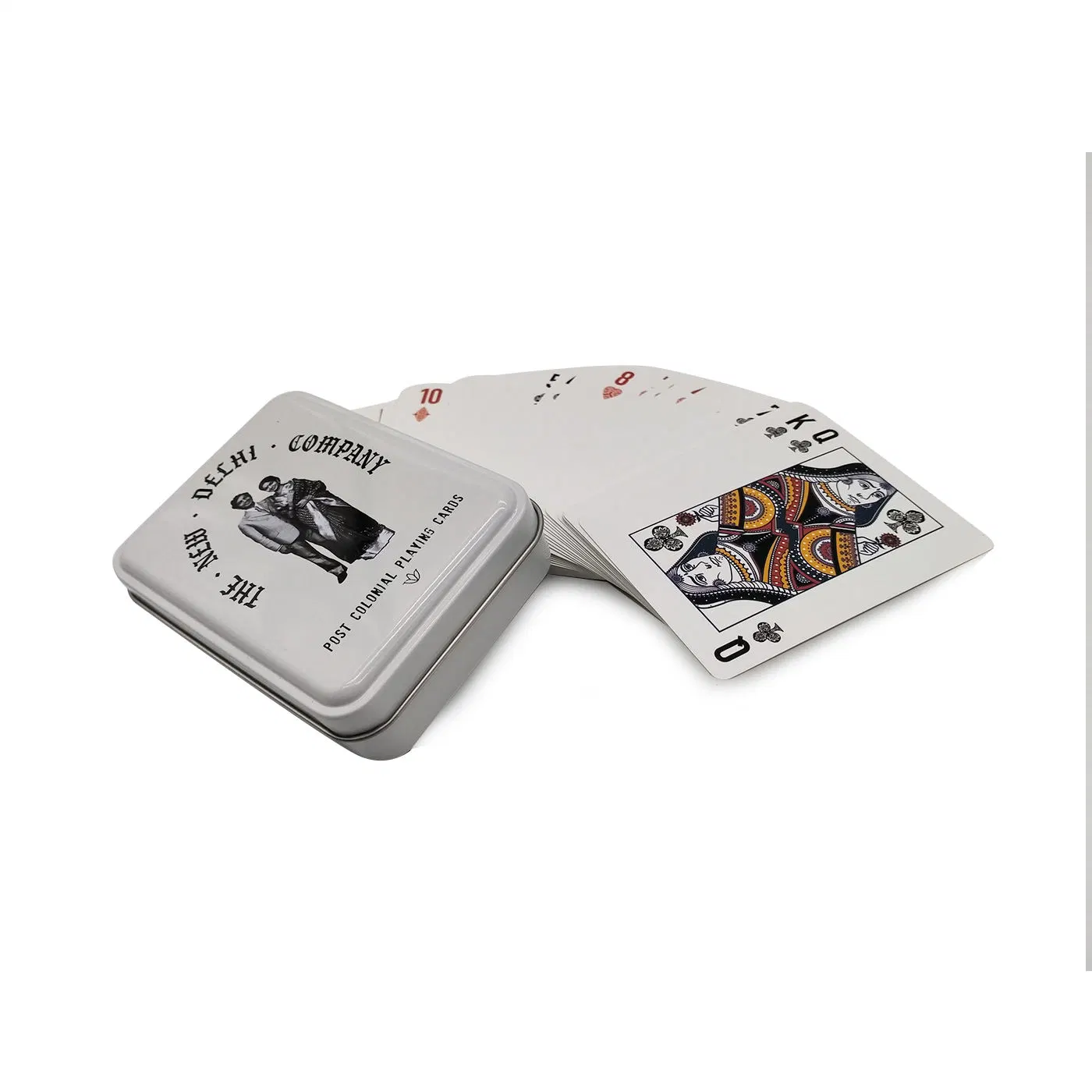 Reasonable Price Full Custom Casino Series Poker Macau Playing Card with Tin Box