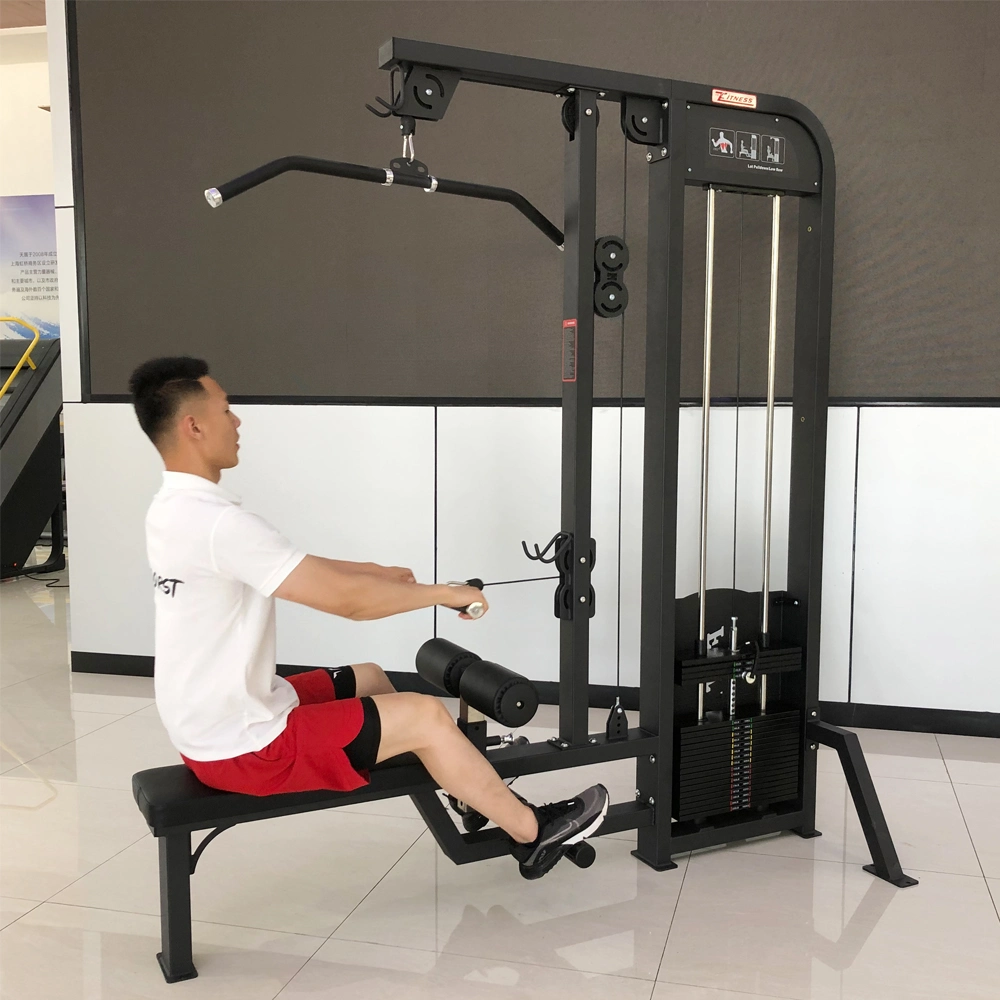 Sample Customization Bodybuilding Gym Equipment Dual Function Lat Pulldown & Low Row Machine