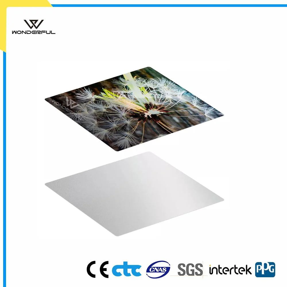 Pearl White Silvery Glossy Surface Weather Resistant High Definition Photo Panel Sublimation HD Aluminum