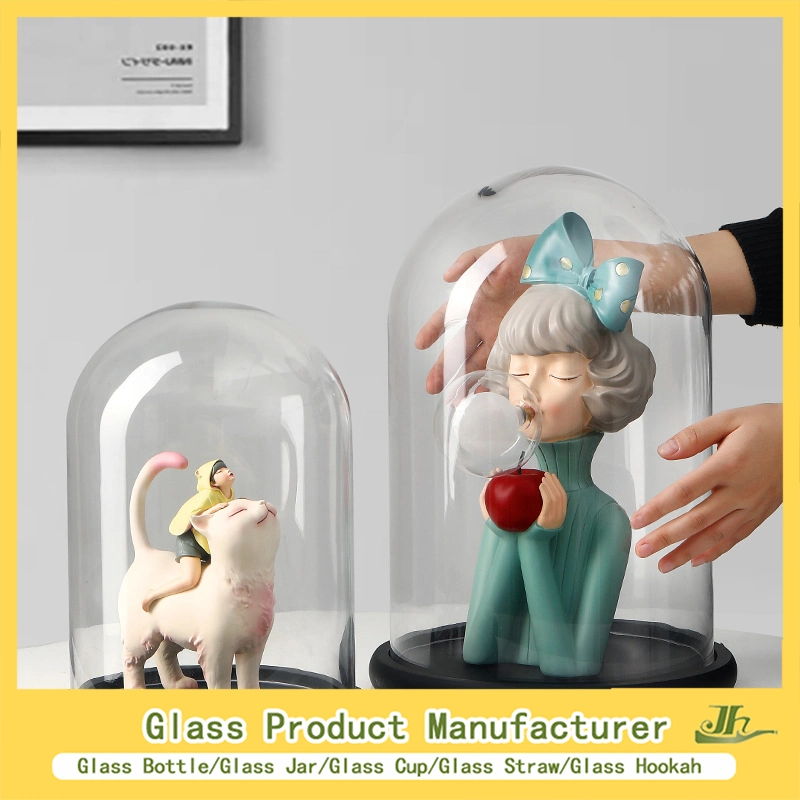 10/12/15/20/30cm Customized Glass Cover, Glass Craft, Glass Dome Manfuacturer for Preserved Rose/Preserved Flowers/Preserved Gift