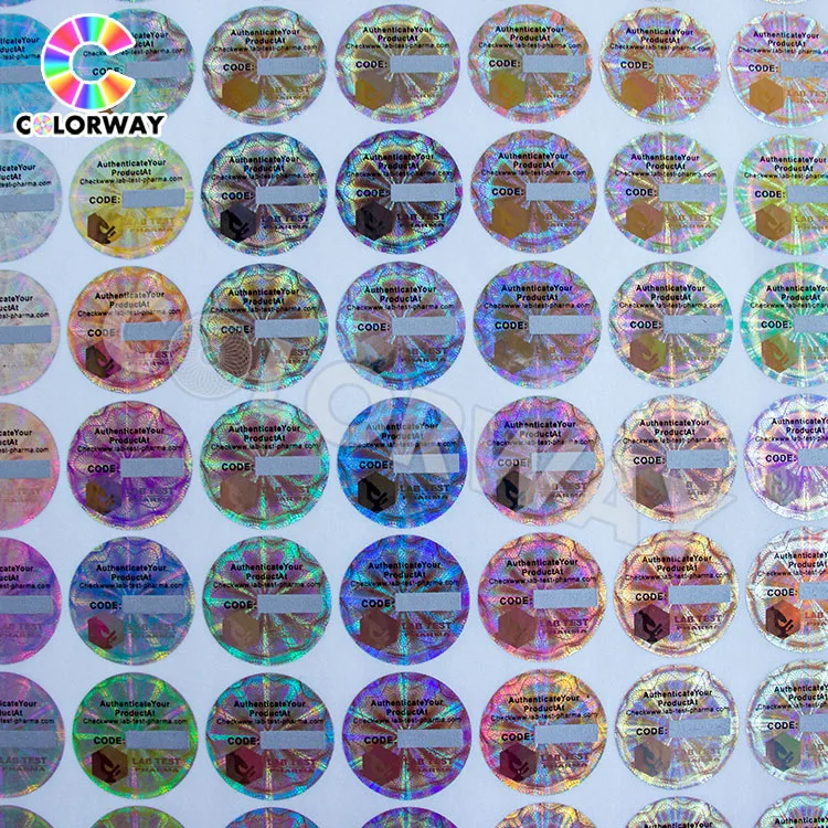 Anti-Fake Label Pinting Custom Temper Proof Hologram Stickers