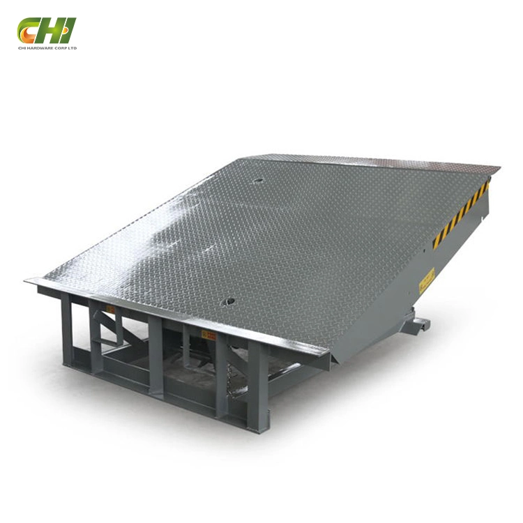 O alumínio Power Pack Bridge-Choques Estendida Dock Leveller Autoamtic 10 Ton nivelador de base do cilindro hidráulico Vertical para Home