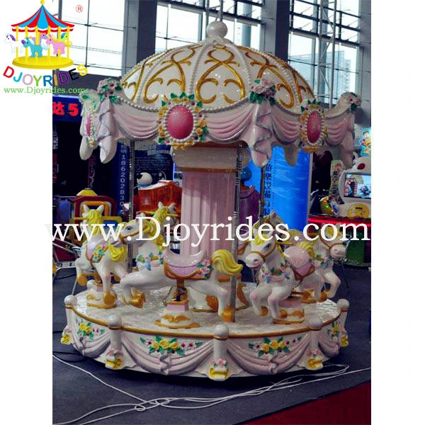 Kids Merry Go Round for Sale, Merry Go Round Carousel Ride, Amusement Park Carousel Manufacturer/ 3 Seats Carousel for Outdoor Park