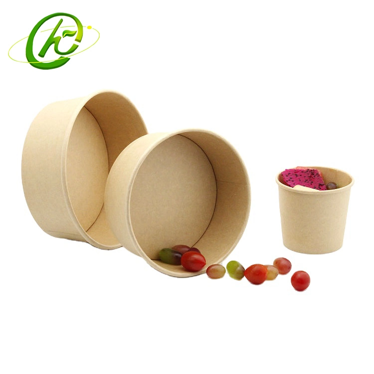 Original Factory Biodegradable Takeaway Food Container Papel Kraft Bowl 1300ml 500ml to Go Box