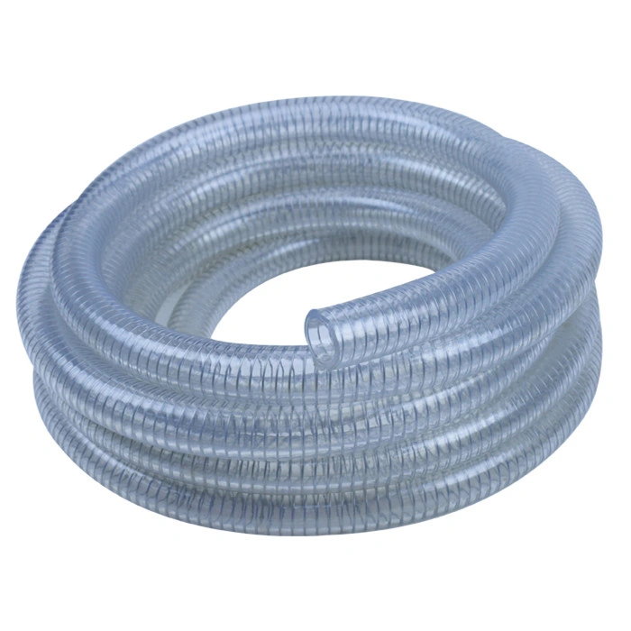 Cable resistente a la abrasión reforzadas de PVC de grado alimentario de la manguera flexible de aspiración
