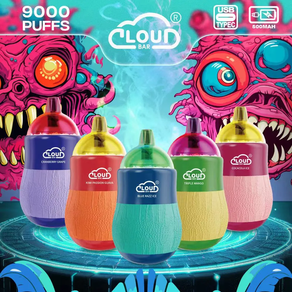 Atacado Caneta Vape 9000 Puffs Cigarro Eletrônico Sabor Frutas Vape Descartável