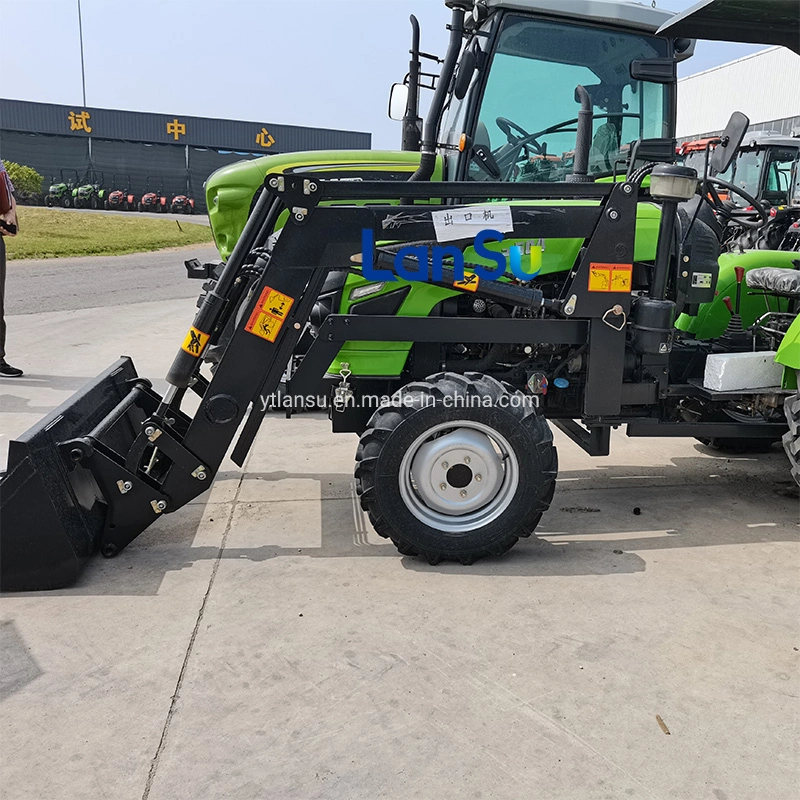 Farm utilisé 2WD tracteur agricole 4RM avec chargeur frontal et le prix de pelle rétro excavatrice