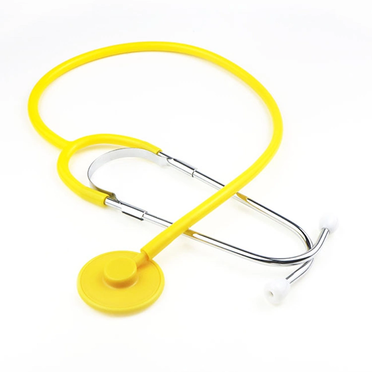 Ultra Lightweight Disposable Single-Use Stethoscope, Adult, Yellow,